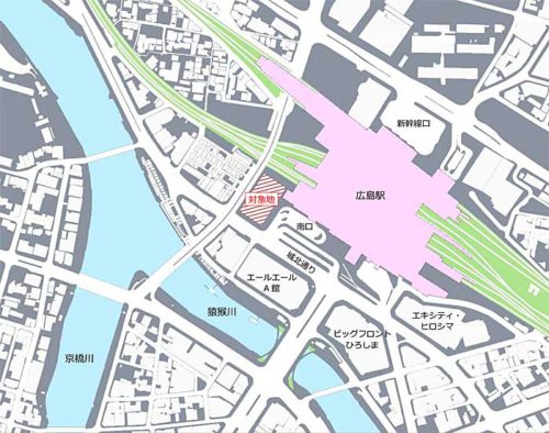 日本郵便/広島東郵便局を移転、跡地に地上20階建てのビル建設 20190523yuubin2 500x394 - 日本郵便/広島東郵便局を移転、跡地に地上20階建てのビル建設