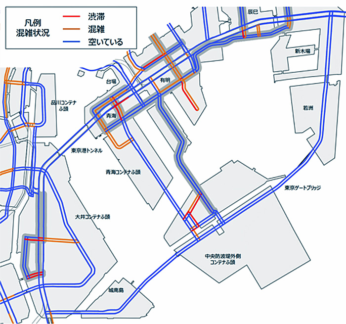 東京2020大会/大会運営と円滑な港湾物流に、臨海部混雑マップを公表 20190620olympic21 - 東京2020大会/大会運営と円滑な港湾物流に、臨海部混雑マップを公表