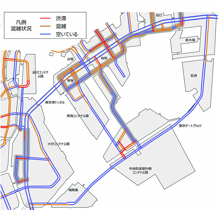 東京2020大会/大会運営と円滑な港湾物流に、臨海部混雑マップを公表 20190620olympic22 1 - 東京2020大会/大会運営と円滑な港湾物流に、臨海部混雑マップを公表