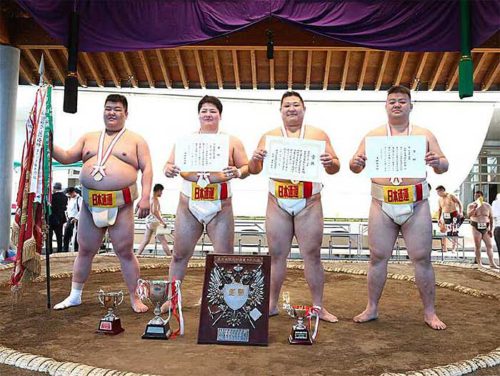 日通相撲部/東日本実業団相撲選手権大会で団体・個人ダブル優勝 20190717nittsu1 500x376 - 日通相撲部/東日本実業団相撲選手権大会で団体・個人ダブル優勝