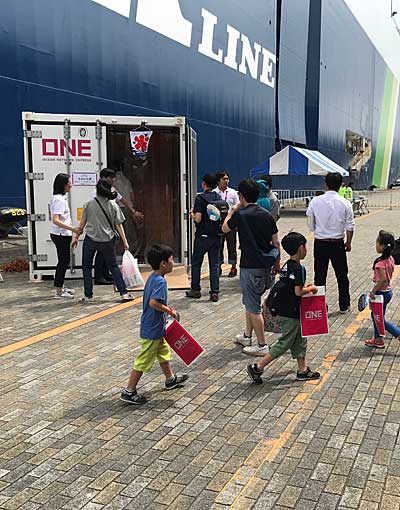 日本郵船/横浜「うみ博」で巨大自動車船内部を一般公開 20190723nyk5 - 日本郵船/横浜「うみ博」で巨大自動車船内部を一般公開