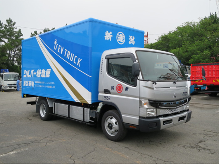 三菱ふそう/新潟運輸に電気小型トラック「eCanter」2台を納車 20190729mftbc - 三菱ふそう/新潟運輸に電気小型トラック「eCanter」2台を納車