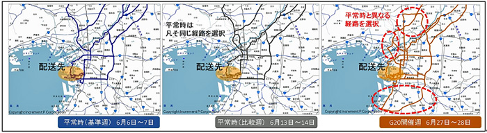 富士通/G20大阪サミット開催時の物流貨物車両の走行状況分析 20190806fujitsu4 - 富士通/G20大阪サミット開催時の物流貨物車両の走行状況分析