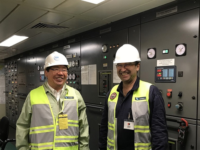 日本郵船/現場の課題で社長と船長・機関長らが意見交換 20190808nyk3 - 日本郵船/現場の課題で社長と船長・機関長らが意見交換