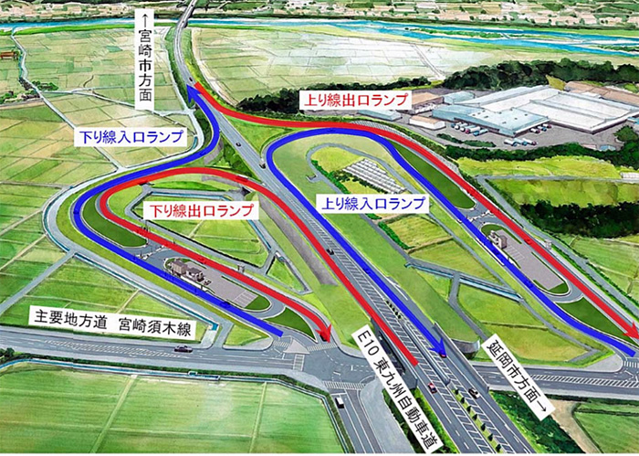 20190809kyusyu3 - 東九州自動車道／国富スマートICが10月6日に開通