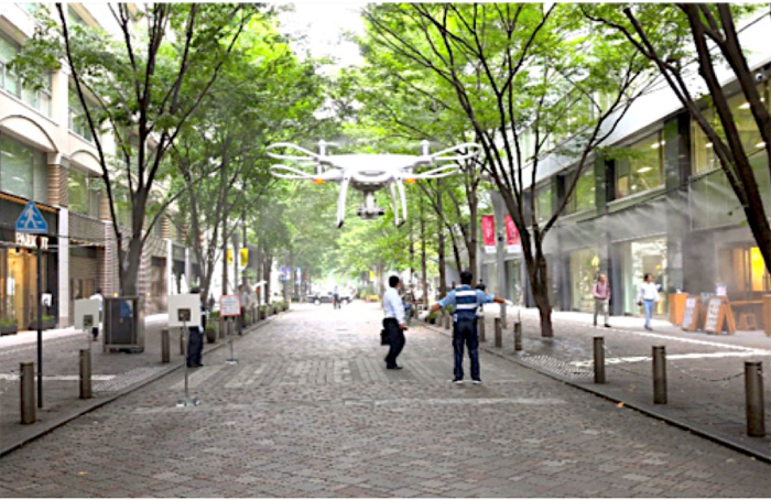 テラドローン/丸の内の高層ビル街でドローンを物流等で実証実験 20190827tera1 - テラドローン/丸の内の高層ビル街でドローンを物流等で実証実験
