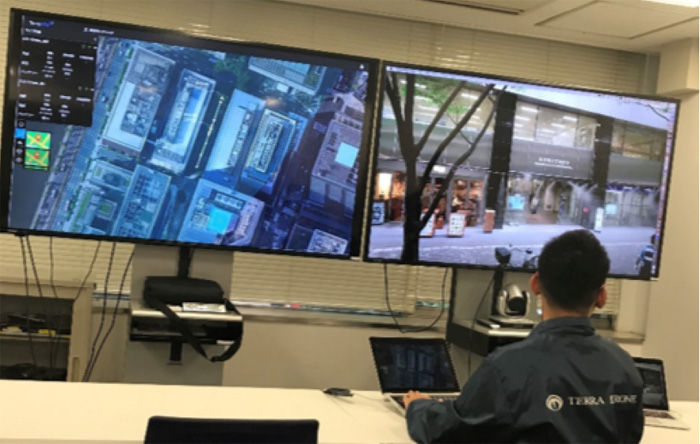 テラドローン/丸の内の高層ビル街でドローンを物流等で実証実験 20190827tera2 - テラドローン/丸の内の高層ビル街でドローンを物流等で実証実験