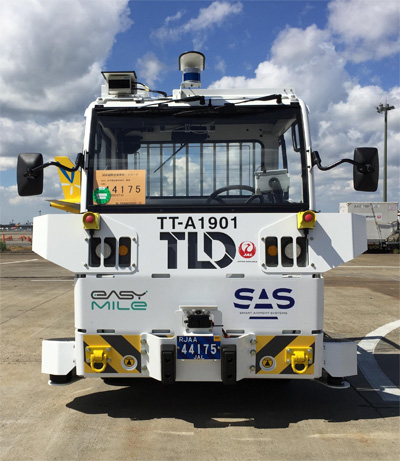 JAL、成田空港/トーイングトラクターで自動運転の実証実験実施 20190920jal2 - JAL、成田空港/トーイングトラクターで自動運転の実証実験実施