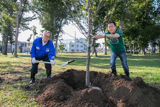 20191004zentokyo 520x347 - 全ト協／千葉県流山市で植樹活動