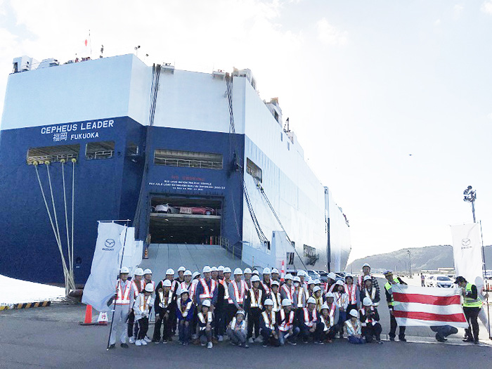 日本郵船/マツダの「自動車専用船見学会」に協力 20191106nyk1 - 日本郵船/マツダの「自動車専用船見学会」に協力