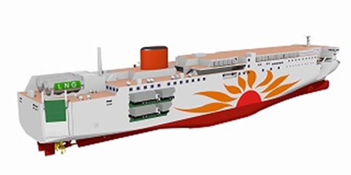商船三井ほか/日本初のLNG燃料フェリー2隻の建造を決定 20191120mol1 - 商船三井ほか/日本初のLNG燃料フェリー2隻の建造を決定