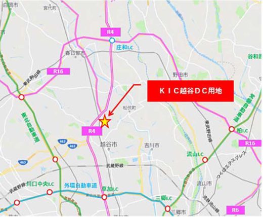 KIC/国道16号線内、埼玉県越谷市に1.1万m2物流施設建設 20191209kic1 520x428 - KIC/国道16号線内、埼玉県越谷市に1.1万m2物流施設建設