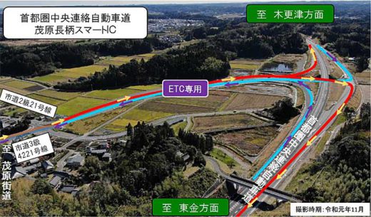 20191218nexcohigashi1 520x305 - NEXCO東日本／圏央道「茂原長柄スマートIC」が2月16日開通