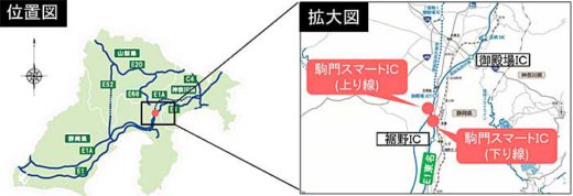 20200127nexconaka1 520x178 - NEXCO中日本／東名高速「駒門スマートIC」が3月28日開通