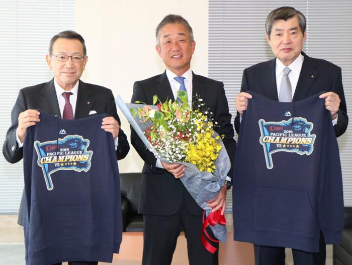 日通/埼玉西武ライオンズ辻監督が日通本社を訪問 20200130nittsu - 日通/埼玉西武ライオンズ辻監督が日通本社を訪問