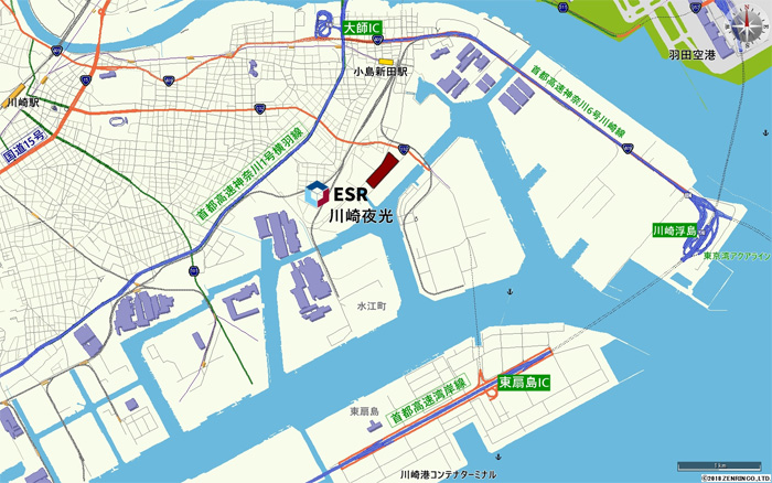 ESR/川崎市川崎区夜光の好立地に7.8万m2の物流施設を開発 20200131esr6 - ESR/川崎市川崎区夜光の好立地に7.8万m2の物流施設を開発