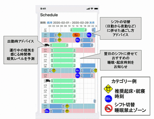 20200413hino 520x403 - 日野自動車／ニューロスペースと睡眠改善アプリを共同開発