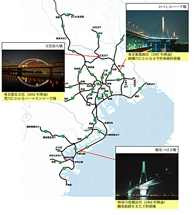 20200612syutoko - 首都高速道路／夏至と七夕、首都高3つの橋でライトダウン実施