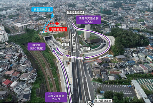 20200907syutokosoku2 520x368 - 首都高速道路／横浜北線の馬場入口が10月21日に開通