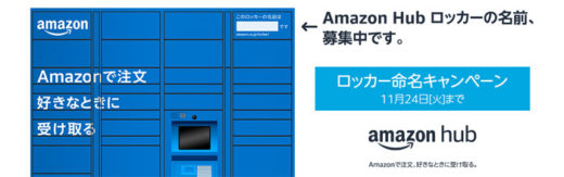 20201113amazon1 520x163 - アマゾン／「Amazon Hub ロッカー」の名称を一般公募