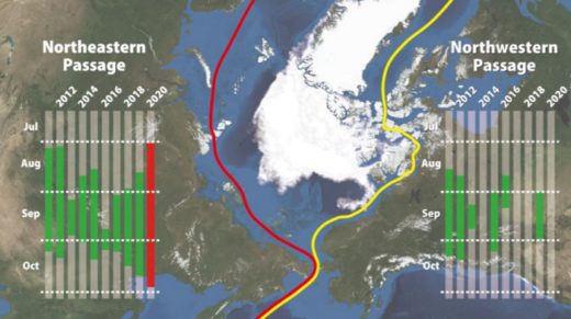 20201210weather 520x291 - 北極海航路／記録的猛暑で開通期間が史上最長に