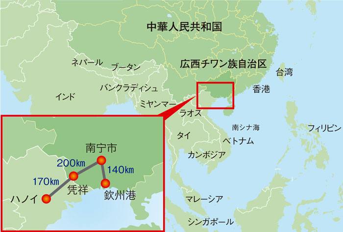 日通／中国広西チワン族自治区に南寧事務所を新設