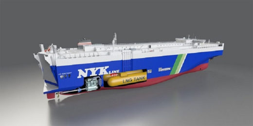 20210212nyk 520x260 - 日本郵船／LNG燃料自動車専用船4隻の建造契約を締結