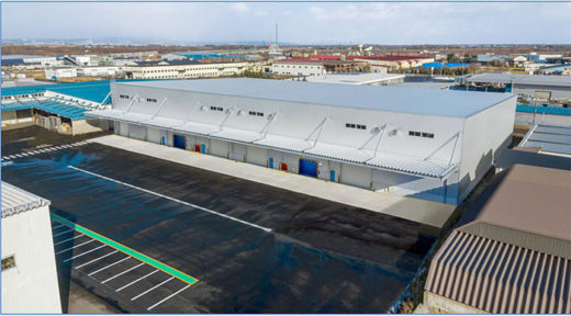 20210217nikkon1 520x288 - 日本梱包運輸倉庫／北海道江別市に0.9万m2の第3倉庫を竣工