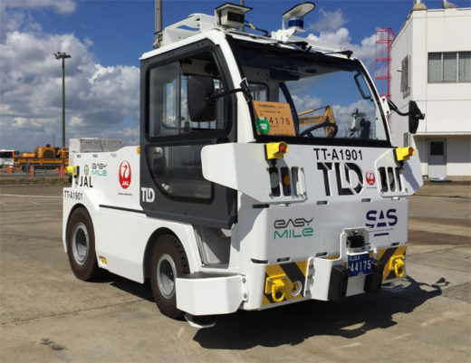 20210302jal1 520x401 - JAL／手荷物搬送用の自動運転トーイングトラクター成田空港に導入