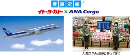 20210715ana 520x220 - ANA、ヨーカドー／航空×地上物流で新鮮野菜をスピード輸送