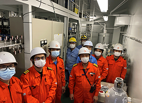 20211020kline1 - 川崎汽船／船上CO2回収装置実証実験で排ガスからCO2分離・回収