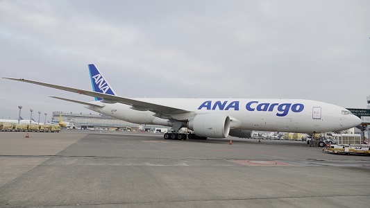 20211101ana1 - ANA／日台間の貨物便でボーイング777型フレイターを初運航