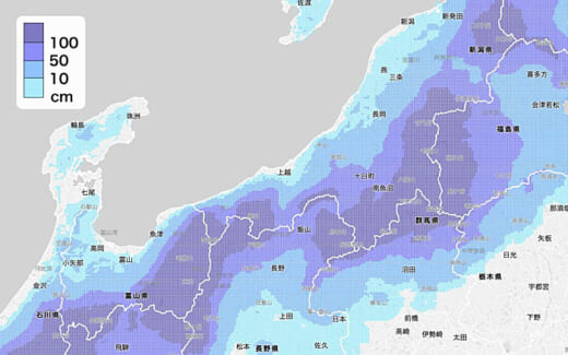 ウェザーニューズ/1km間隔の積雪予報・積雪実況データ販売 20211223weather 520x325 - ウェザーニューズ/1km間隔の積雪予報・積雪実況データ販売