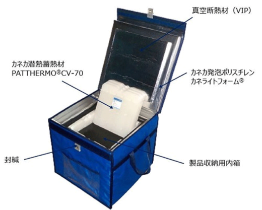 20220106kaneka 520x417 - カネカ／潜熱蓄熱材で－60℃以下の定温輸送を実現