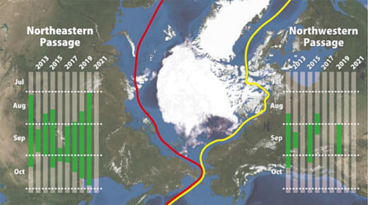 20220120weather 520x290 - 北極海航路／北東航路が12年ぶりに開通せず、冷夏が影響