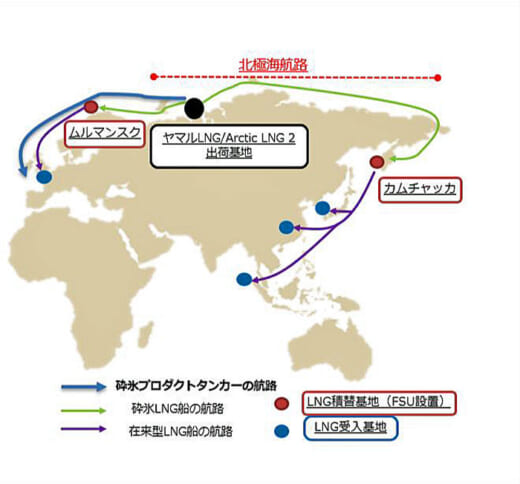 20220209mol1 520x484 - 商船三井／ロシア向け新造砕氷タンカーの定期傭船契約締結