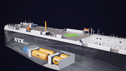 20220303nyk 520x293 - 日本郵船／アンモニアReady LNG燃料船のコンセプト設計完了