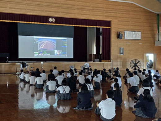 20220531Fukuyama1 520x390 - 小丸交通財団／福岡県の八女市立上陽北ぜい学園で交通安全教室開催