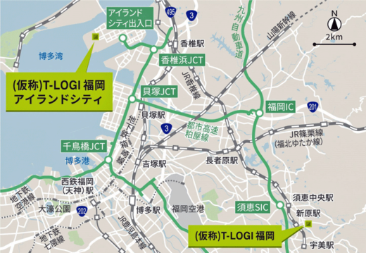 20220601tokyu2 520x359 - 東京建物／4社共同で福岡アイランドシティに物流施設を開発