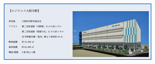 20220620TRC 520x215 - 東京流通センター／ロジクロス大阪交野のPM業務を受託