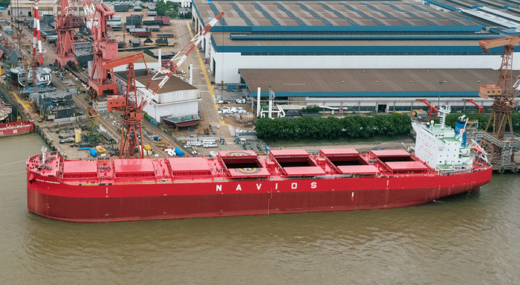 20220727kawasakijyuko 520x285 - 川崎重工／ばら積運搬船「NAVIOS PRIMAVERA」引渡し
