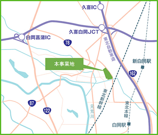 20220803tokyu1 520x444 - 東急不動産／土地改良事業で埼玉県白岡市に物流施設建設