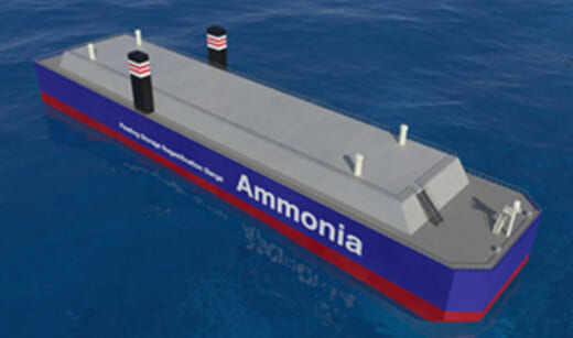 20220822nyk 520x307 - 日本郵船／アンモニア専用浮体式貯蔵・再ガス化設備を研究開発