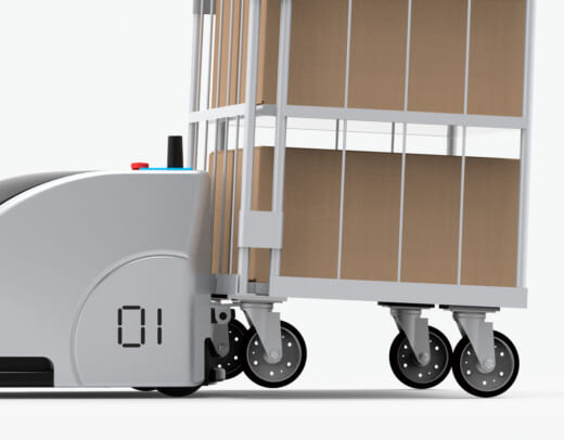 20220908okamura1 520x406 - オカムラ／カゴ車搬送ロボット「ORV」発売、整列配置も実現