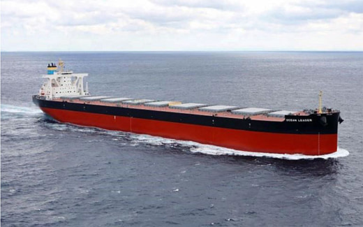 20230112namura 520x325 - 名村造船所／18.2万トン型ばら積み運搬船OCEAN LEADERを竣工