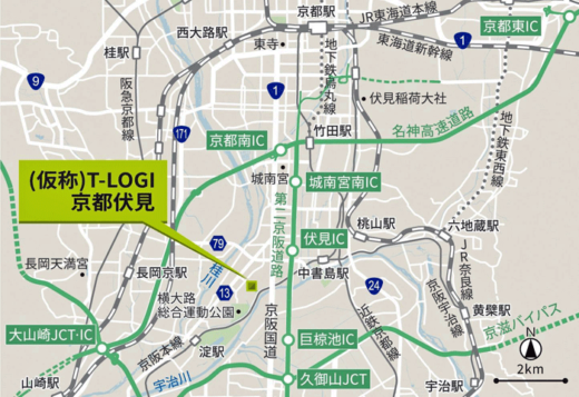 20230206tokyotatemono2 520x357 - 東京建物／関西初の「T-LOGI」が京都に今夏竣工、西濃運輸が入居