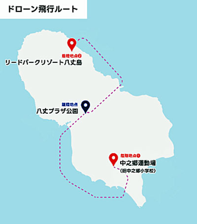 20230224airo1 - エアロネクスト／八丈島でドローンによる配送実験を実施