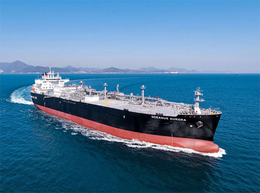 20230331iino 520x385 - 飯野海運／LPG 二元燃料 VLGC「OCEANUS AURORA」が竣工