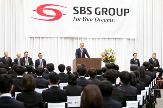 20230404sbs 520x347 - 各社で入社式Vol.2／対面の入社式、4年ぶりに復活