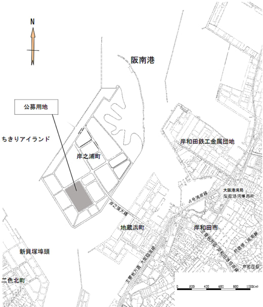 20230428osaka 520x607 - 大阪府／阪南港の埋立地で物流関連施設の建設事業者を公募